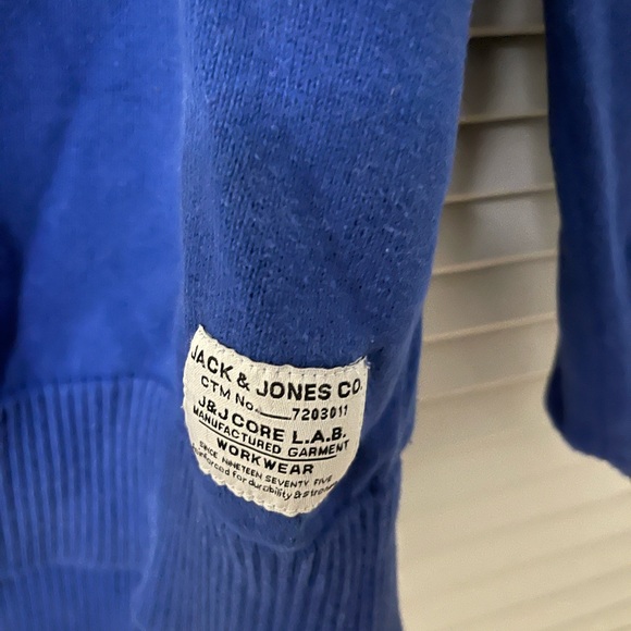 Jack & Jones: CORE Workwear, Blue Long Sleeve, US Men’s XXL - Picture 3 of 4